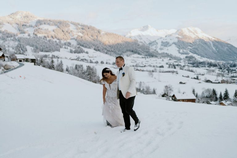 Stunning Snowy Wedding in Gstaad, Switzerland