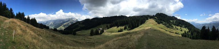 French Alps above La Clusaz